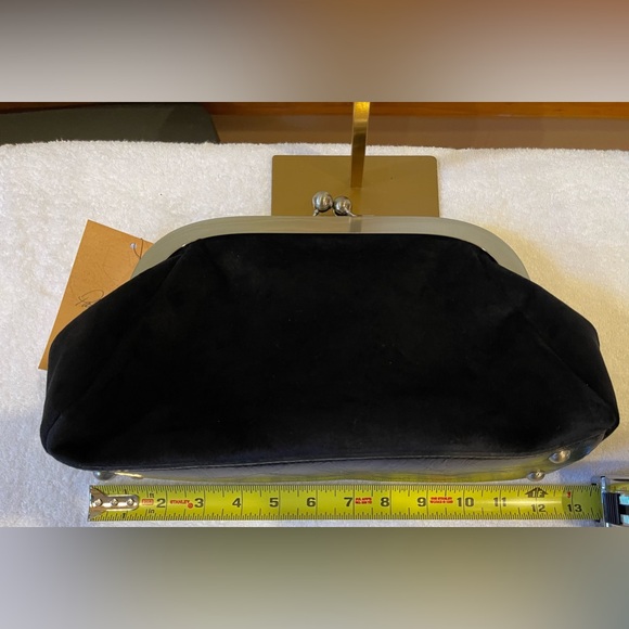 Patricia Nash Black Suede and Leather Clutch - Picture 7 of 10